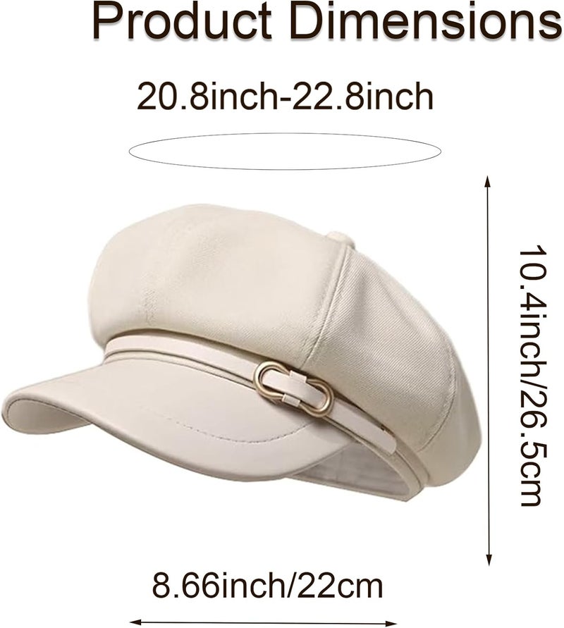 Busnos Newsboy Hats for Women and Men Beret Women's Hats & Caps Fall and Winter Womens Hat y2k Hat Women's Octagonal Cap - Image 3